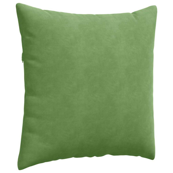 Cojines de sofá 2 pcs Verde claro 60 x 60 cm Tela de pana M 5