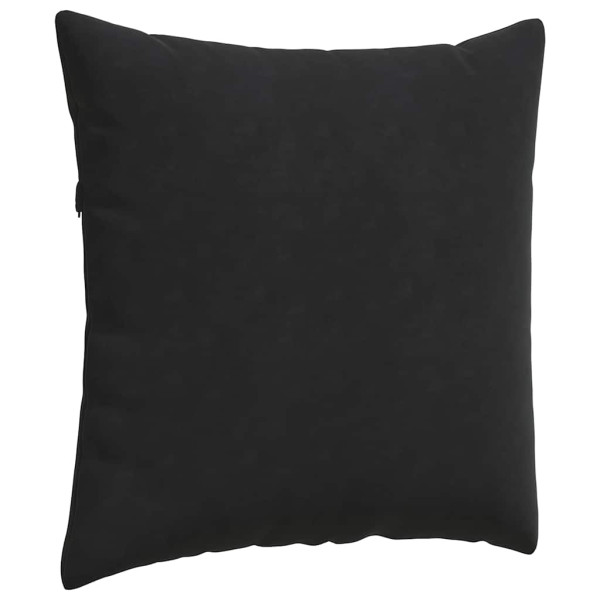 Cojines de sofá 2 pcs Negro 60 x 60 cm Tela de pana M 5