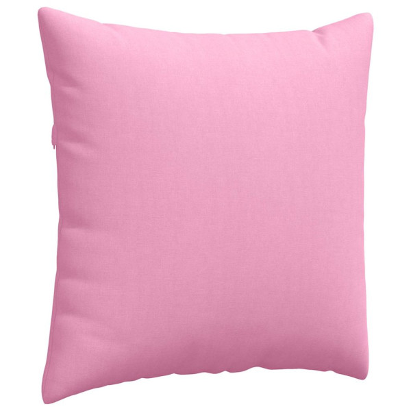 Cojines de sofá 2 pcs Rosa 80 x 80 cm tela M 5