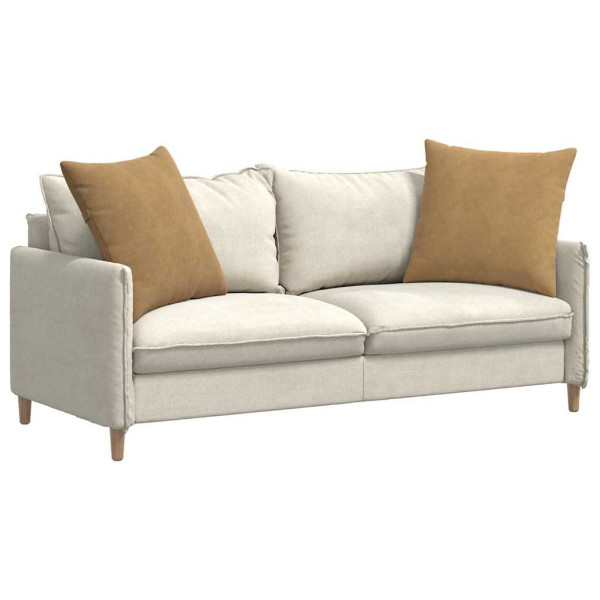 Cojines de sofá 2 pcs Marrón 80 x 80 cm Tela de pana M 3