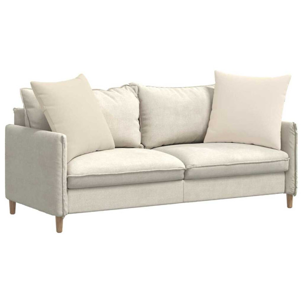 Cojines de sofá 2 pcs Beige 80 x 80 cm tela M 3