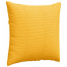 Cojines de sofá 2 pcs Amarillo Claro 80 x 80 cm Tela de pana 5