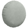 Cojines para asiento 2 pcs Gris Claro Ø 40 x 13 cm Terciopelo 5
