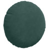 Cojines para asiento 2 pcs Verde oscuro Ø 40 x 13 cm Terciopelo 5