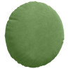 Cojines para asiento 2 pcs Verde claro Ø 40 x 13 cm Terciopelo 5