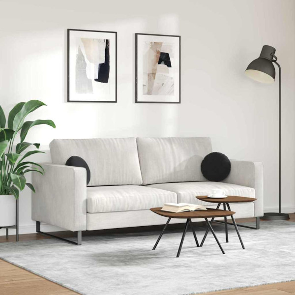 Cojines para asiento 2 pcs Negro Ø 40 x 13 cm Terciopelo M 4