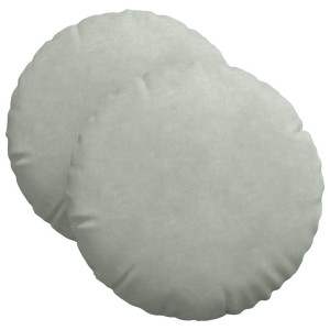 Cojines para asiento 2 pcs Gris Claro Ø 40 x 13 cm Terciopelo H