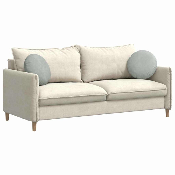 Cojines para asiento 2 pcs Gris Claro Ø 40 x 13 cm Terciopelo M 3