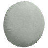 Cojines para asiento 2 pcs Gris Claro Ø 40 x 13 cm Terciopelo 5