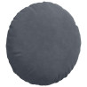 Cojines para asiento 2 pcs Gris oscuro Ø 40 x 13 cm Terciopelo 5