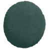 Cojines para asiento 2 pcs Verde oscuro Ø 40 x 13 cm Terciopelo 5