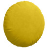 Cojines para asiento 2 pcs Amarillo Ø 40 x 13 cm Terciopelo 5