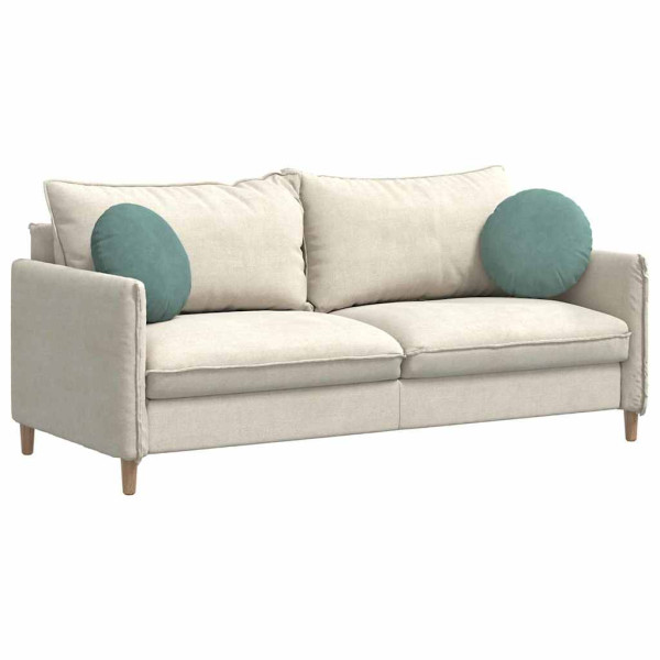 Cojines para asiento 2 pcs Verde Mar Ø 40 x 13 cm Terciopelo M 3