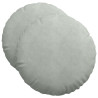 Cojines para asiento 2 pcs Gris Claro Ø 40 x 13 cm Terciopelo 2