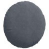 Cojines para asiento 2 pcs Gris oscuro Ø 40 x 13 cm Terciopelo 5