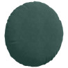 Cojines para asiento 2 pcs Verde oscuro Ø 40 x 13 cm Terciopelo 5