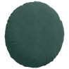 Cojines para asiento 2 pcs Verde oscuro Ø 40 x 13 cm Terciopelo 5