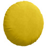 Cojines para asiento 2 pcs Amarillo Ø 40 x 13 cm Terciopelo 5