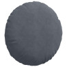 Cojines para asiento 2 pcs Gris oscuro Ø 40 x 13 cm Terciopelo 5