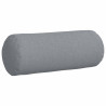 Cojines Bolster 2 pcs Gris Claro Ø 15 x 40 cm tela 5