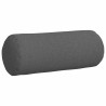 Cojines Bolster 2 pcs Gris oscuro Ø 15 x 40 cm tela 5