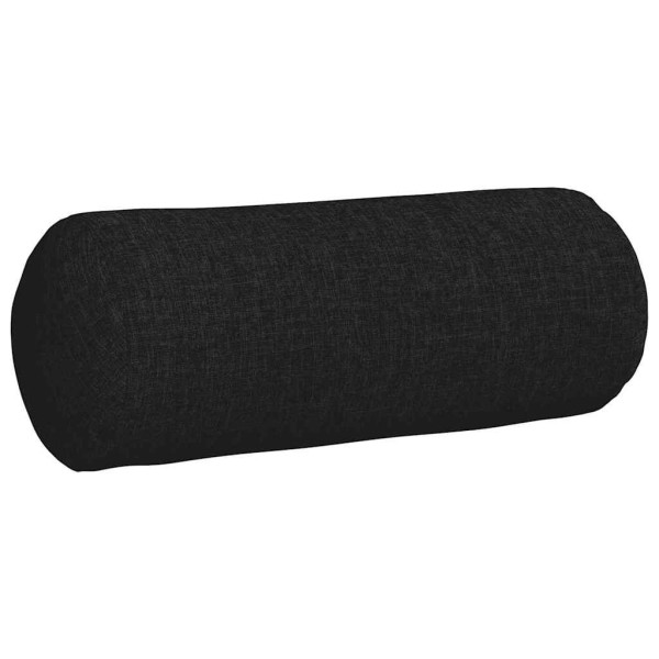 Cojines Bolster 2 pcs Negro Ø 15 x 40 cm tela M 5