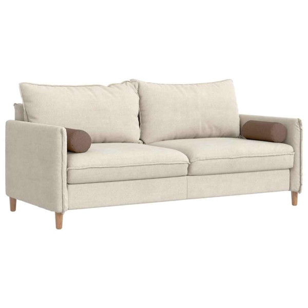 Cojines Bolster 2 pcs Marrón Ø 15 x 40 cm tela M 3