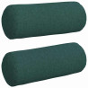 Cojines Bolster 2 pcs Verde oscuro Ø 15 x 40 cm tela 2