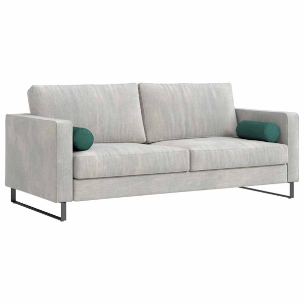 Cojines Bolster 2 pcs Verde oscuro Ø 15 x 40 cm tela M 3