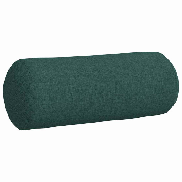 Cojines Bolster 2 pcs Verde oscuro Ø 15 x 40 cm tela M 5