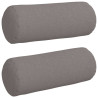 Cojines Bolster 2 pcs Taupé Ø 15 x 40 cm tela 2