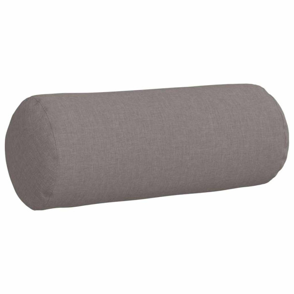 Cojines Bolster 2 pcs Taupé Ø 15 x 40 cm tela M 5