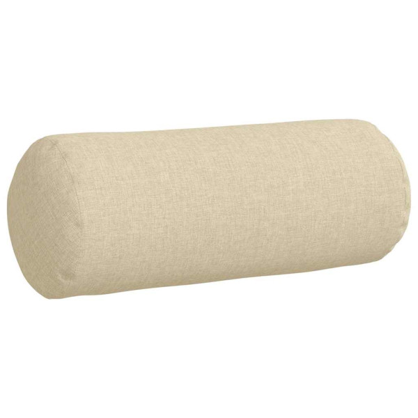 Cojines Bolster 2 pcs Crema Ø 15 x 40 cm tela M 5