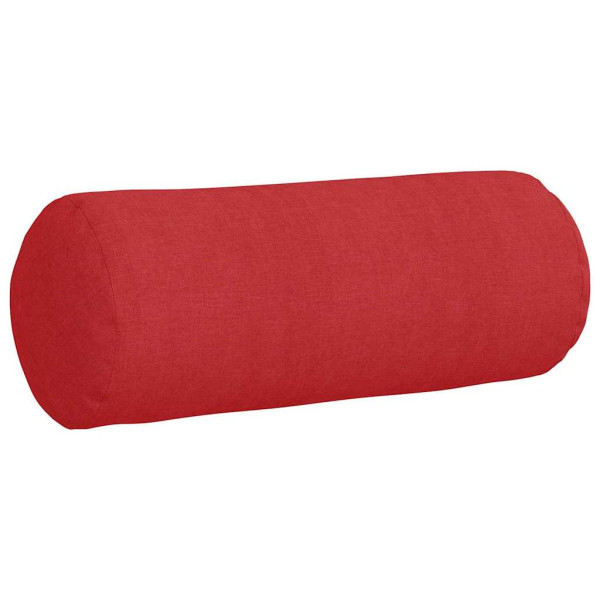 Cojines Bolster 2 pcs Rojo Ø 15 x 40 cm tela M 5