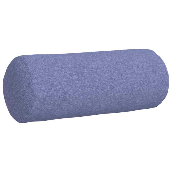 Cojines Bolster 2 pcs Azul jeans Ø 15 x 40 cm tela M 5
