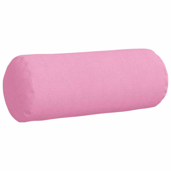 Cojines Bolster 2 pcs Rosa Ø 15 x 40 cm tela M 5
