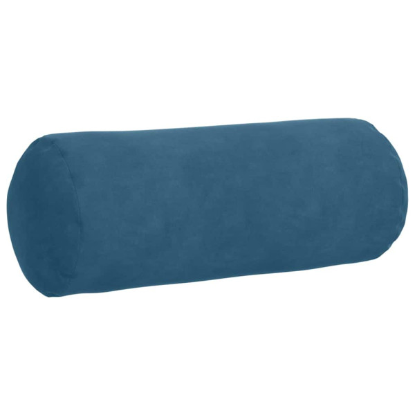 Cojines Bolster 2 pcs Azul Ø 15 x 40 cm Tela de pana M 5