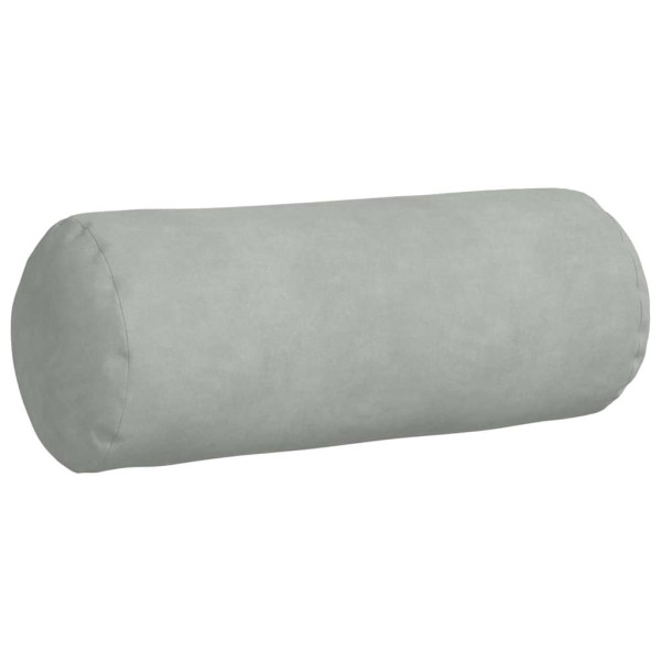 Cojines Bolster 2 pcs Gris Claro Ø 15 x 40 cm Tela de pana M 5