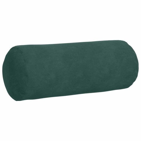Cojines Bolster 2 pcs Verde oscuro Ø 15 x 40 cm Tela de pana M 5