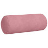 Cojines Bolster 2 pcs Rosa Ø 15 x 40 cm Tela de pana 5