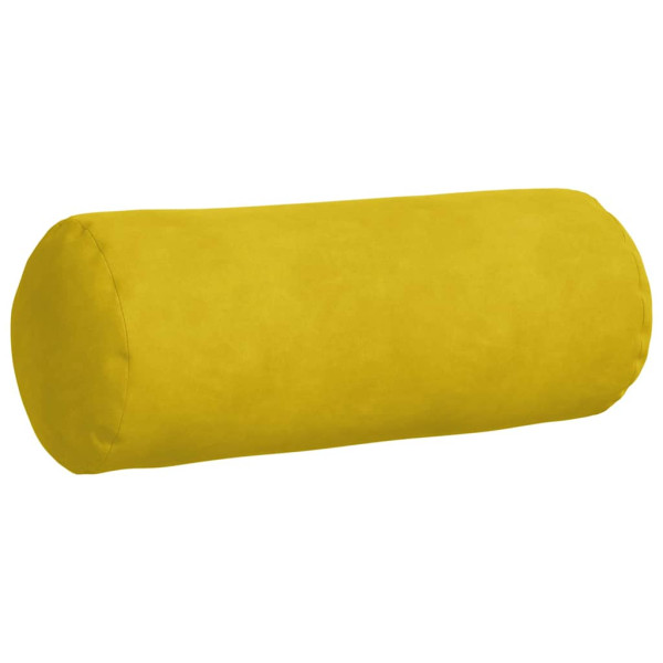 Cojines Bolster 2 pcs Amarillo Ø 15 x 40 cm Tela de pana M 5