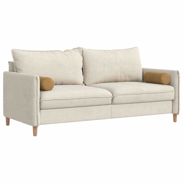 Cojines Bolster 2 pcs Marrón Ø 15 x 40 cm Tela de pana M 3