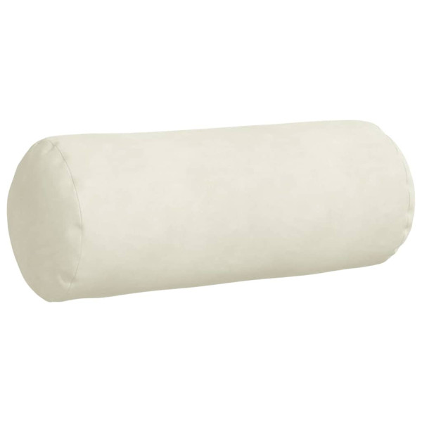 Cojines Bolster 2 pcs Crema Ø 15 x 40 cm Tela de pana M 5