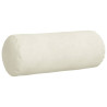 Cojines Bolster 2 pcs Crema Ø 15 x 40 cm Tela de pana 5