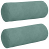 Cojines Bolster 2 pcs Verde Mar Ø 15 x 40 cm Tela de pana 2
