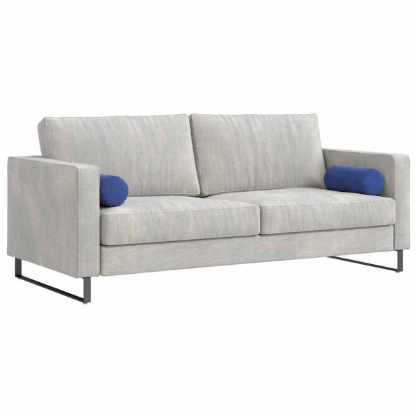 Cojines Bolster 2 pcs Azul Policía Ø 15 x 40 cm Tela de pana M 3