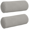 Cojines Bolster 2 pcs Gris Claro Ø 15 x 40 cm 2