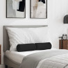 Cojines Bolster 2 pcs Negro Ø 15 x 40 cm Tela de microfibra 1