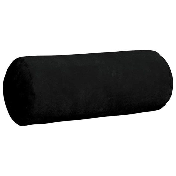 Cojines Bolster 2 pcs Negro Ø 15 x 40 cm Tela de microfibra M 5