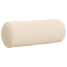Cojines Bolster 2 pcs Beige Ø 15 x 40 cm Tela de microfibra 5